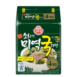牛海苔スープ麺韓国オットギラーメン4個